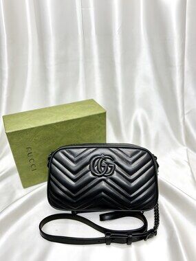 Gucci GG Marmont Small Camera Bag Black